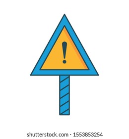 Education & School line icons for caution  & alert 