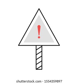 Education & School line icons for caution  & alert 