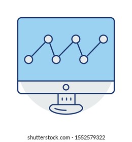 Education & School line icons for chart  & growth 