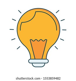 Education & School line icons for creative  & innovation