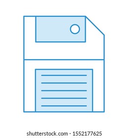 Education & School line icons for disk  & data 
