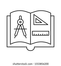 Education & School line icons for  education &  mathematics