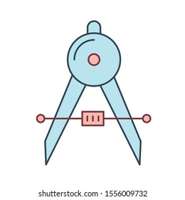 Education & School line icons for mathematics &  geometry