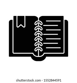 Education & School line icons for notebook  & read 