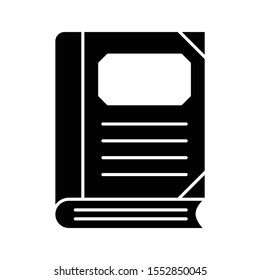 Education & School line icons for notebook  & reading 
