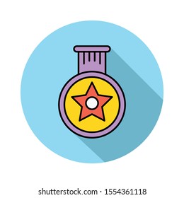 Education & School line icons for notebook  & reading 