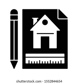 Education & School line icons for painting  & pencil 
