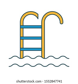 Education & School line icons for pool  & activity 
