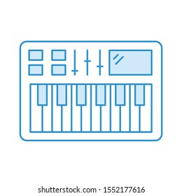 Education & School line icons for sound & instrument 