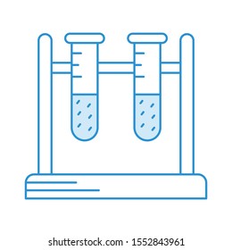 Education & School line icons for tube  & lab 