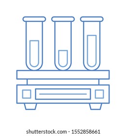 Education & School line icons for tube & lab 