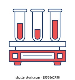 Education & School line icons for tube & lab 