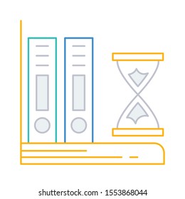 Education & School line icons for tube  & lab 