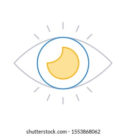 Education & School line icons for view  & focus 