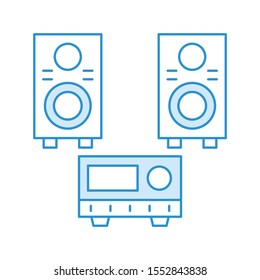 Education & School line icons for woofer  & tape 