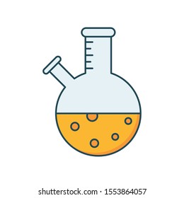 Education & School line lab beaker icon 
