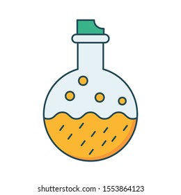 Education & School line lab beaker icon