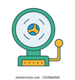 Education & School line ringing bell icon 