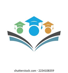 Education school logo design illustration