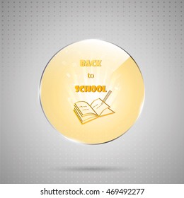 Education, school  logo emblem isolated. vector