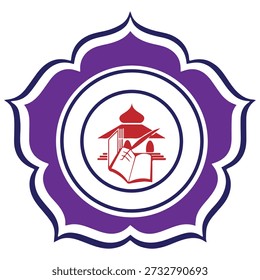 Education school logo template, in vector illustration.
Costume logo create, in vector file  
Generic academic emblem design ideal for schools, colleges, universities, training centers, e-learning platforms, stationery, branding and educational marketing materials.
