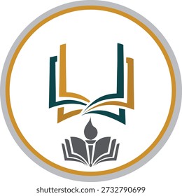 Education school logo template, in vector illustration.
Costume logo create, in vector file  
Generic academic emblem design ideal for schools, colleges, universities, training centers, e-learning platforms, stationery, branding and educational marketing materials.