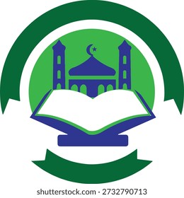Education school logo template, in vector illustration.
Costume logo create, in vector file  
Generic academic emblem design ideal for schools, colleges, universities, training centers, e-learning platforms, stationery, branding and educational marketing materials.