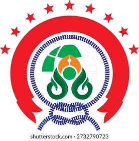 Education school logo template, in vector illustration.
Costume logo create, in vector file  
Generic academic emblem design ideal for schools, colleges, universities, training centers, e-learning platforms, stationery, branding and educational marketing materials.