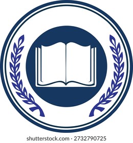 Education school logo template, in vector illustration.
Costume logo create, in vector file  
Generic academic emblem design ideal for schools, colleges, universities, training centers, e-learning platforms, stationery, branding and educational marketing materials.