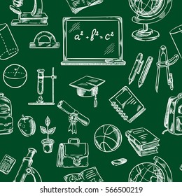 Education and school objects seamless