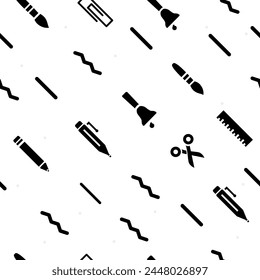Education and school pattern with icons