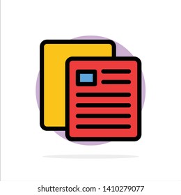 Education, School, Test, School Abstract Circle Background Flat color Icon