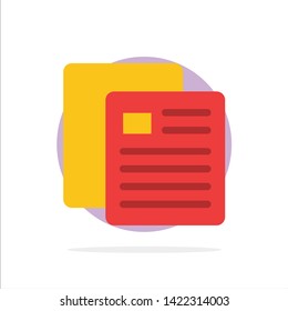 Education, School, Test, School Abstract Circle Background Flat color Icon