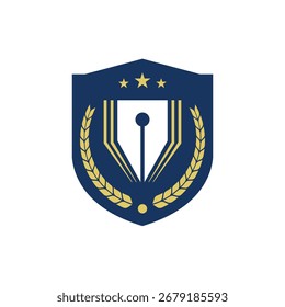 education school vector abstract logo modern style