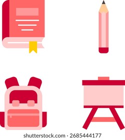 Vektorsymbol-Set "Bildung und Schule"