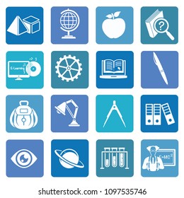 Education and science icon set vector design