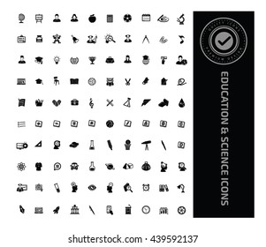 Education and science icon set,vector
