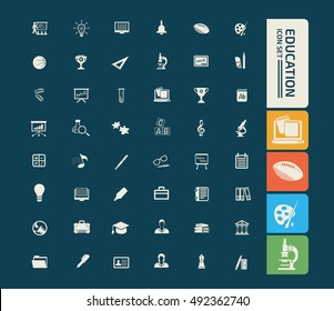 
Education and science icon set,vector