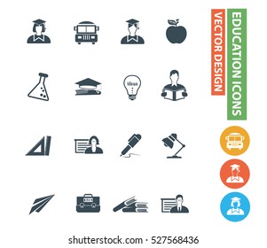 
Education and science icons,clean vector