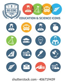 Education and science icons,vector