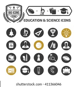 Education and science icons,vector