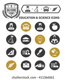 Education and science icons,vector