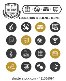 Education and science icons,vector