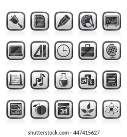 Education, science and studies icons  - vector icon set