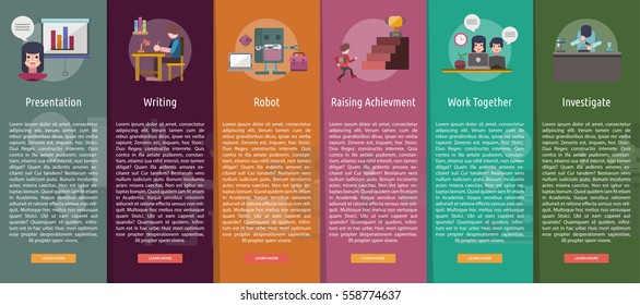 Education and Science Vertical Banner Concept