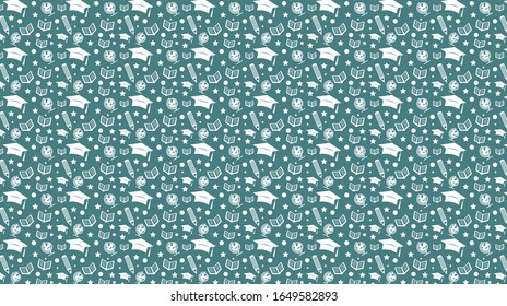 Education Seamless Vector Pattern for printed, fabric design for Womenswear, activewear, kidswear and menswear and Decorative Home Design, Wallpaper Print.