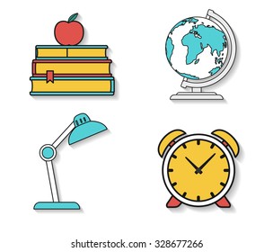 Education set icons