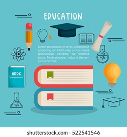 education set line icons