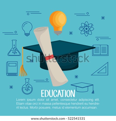 education set line icons