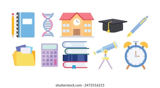 Education set of web icons